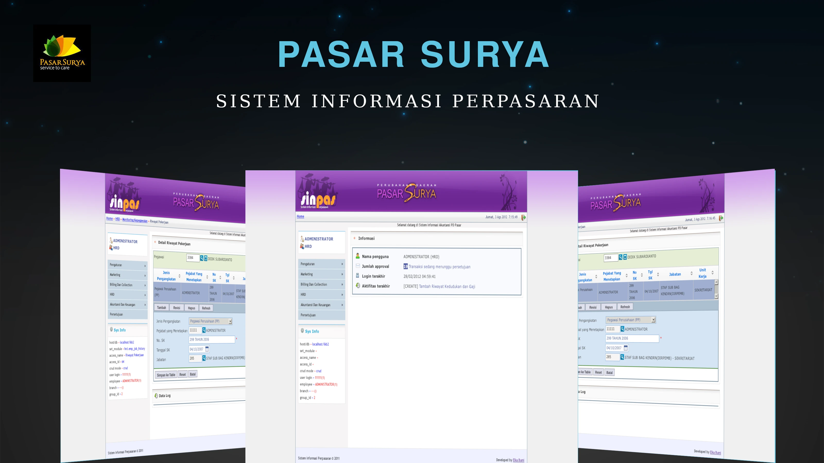 Sistem Informasi Perpasaran PD. Pasar Surya