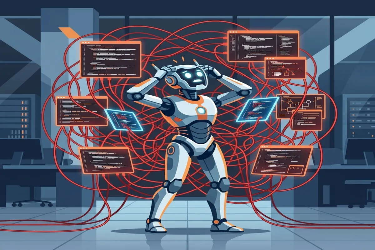 Ilustrasi Kerumitan dan Pusingnya Pemeliharaan Hard-Coded API Tradisional