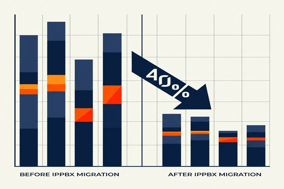 Perbandingan Biaya Komunikasi Sebelum dan Sesudah Migrasi IPPBX